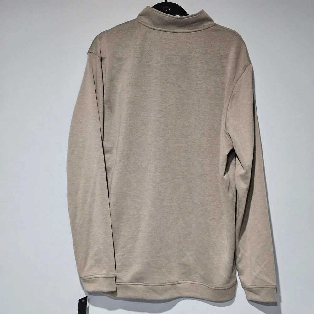 Adidas Mens Elevated 1/4 Zip Pullover Sweatshirt Gray XL Style ADVRO884‎